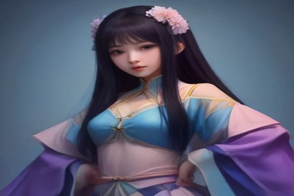 韩国女主播进行游戏直播，屏幕显示热门MOBA游戏画面，主播在麦克风前专注解说，布置专业的游戏直播间灯光璀璨